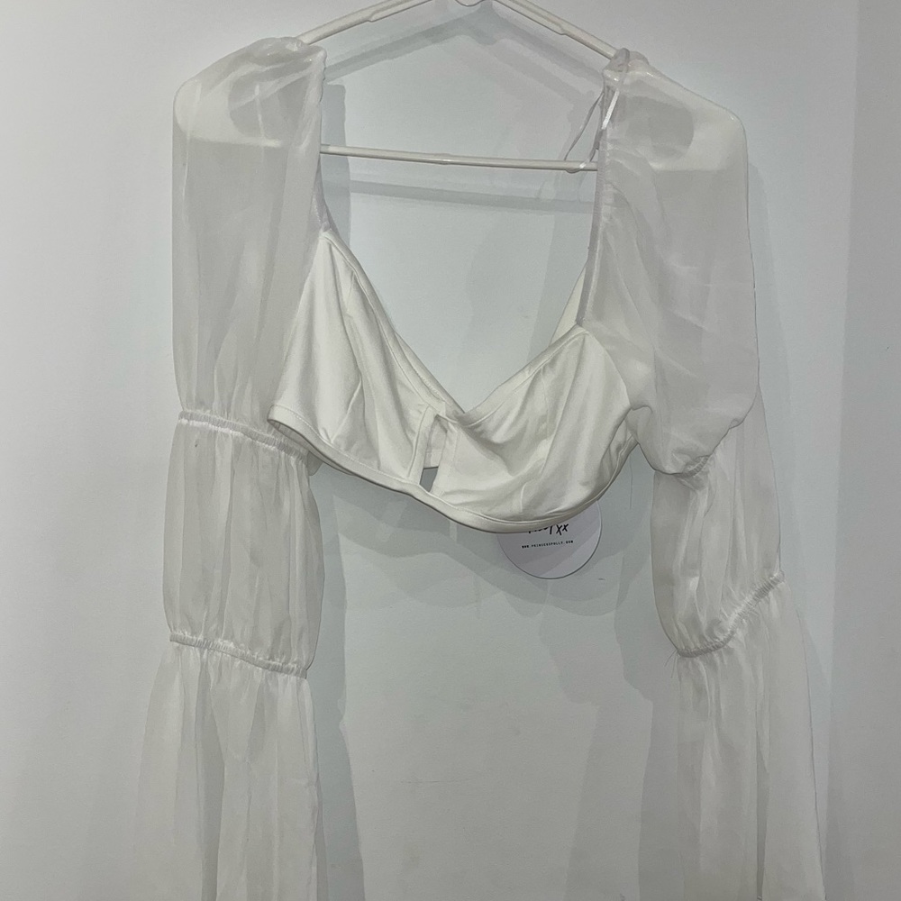 Princess Polly White Top size 8